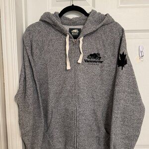 Roots Canada Vancouver Zip Hoodie 🍁 Salt & Pepper | XS (Fits Women’s M)
